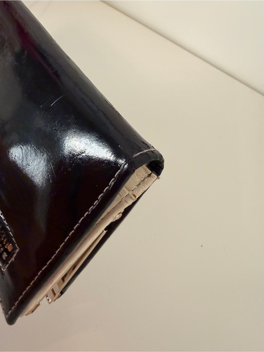 TED BAKER Black Patent Matinee Wallet - Picture 10 of 12